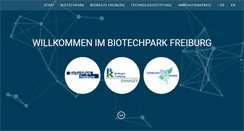 Desktop Screenshot of biotechpark.de